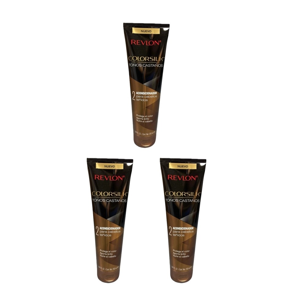 Revlon Colorsilk Conditioner for Brown Hair 8.45oz Shine & Nourish Lot of 3